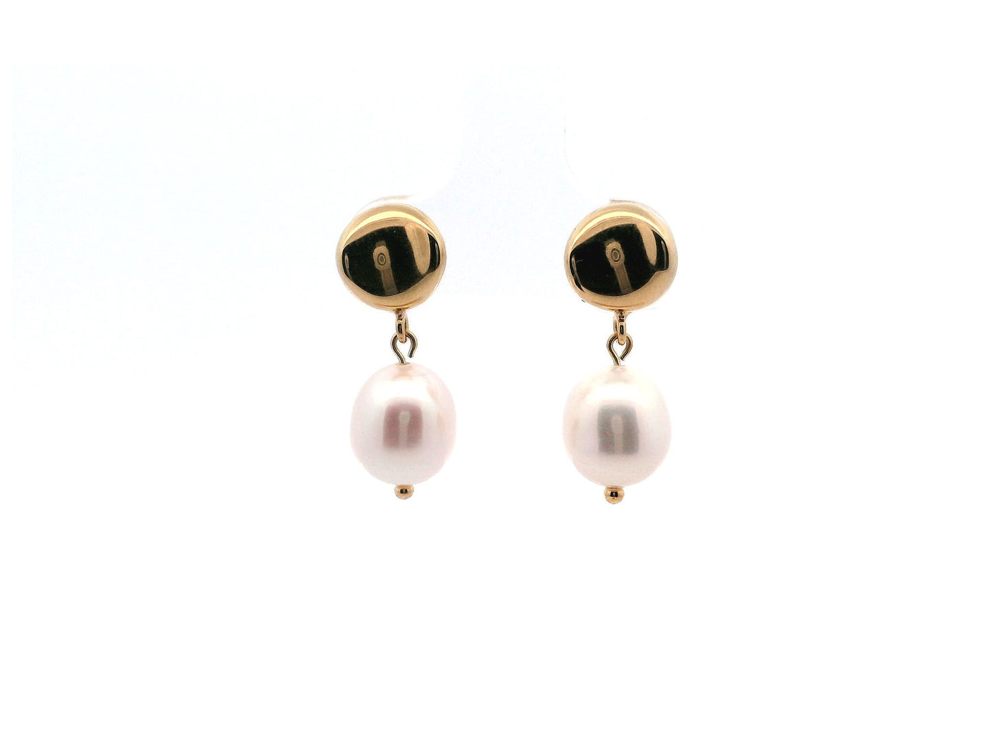 14K & Pearl Dangle Earrings