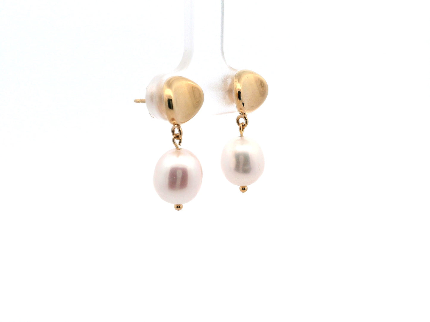 14K & Pearl Dangle Earrings